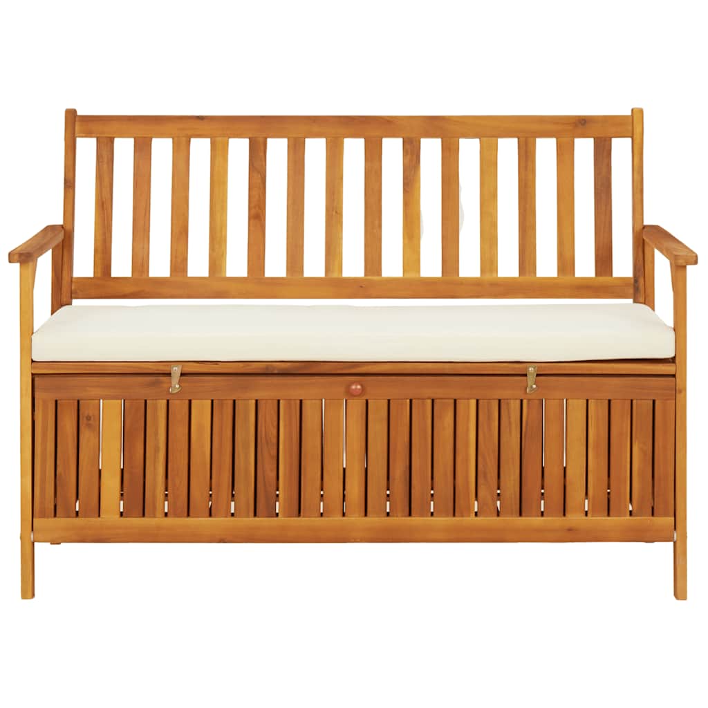 Storage Bench Natural wood Solid acacia wood with a polyester cushion