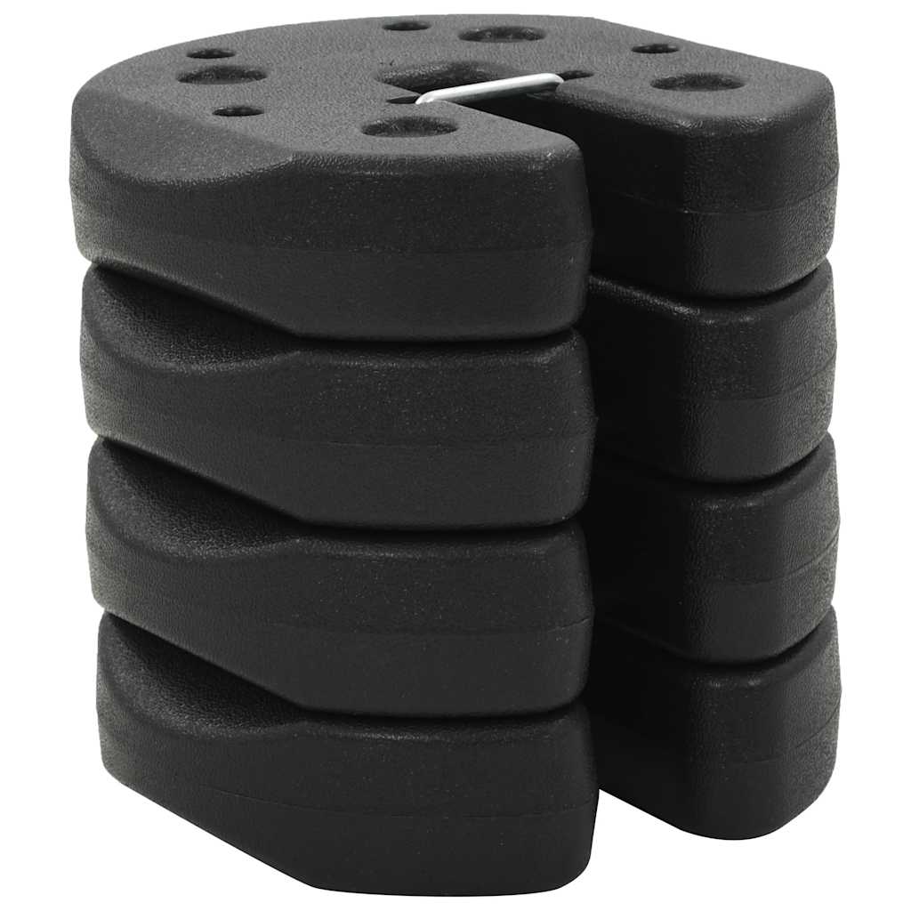 Gazebo Weight Plate Black Concrete with plastic cover Small