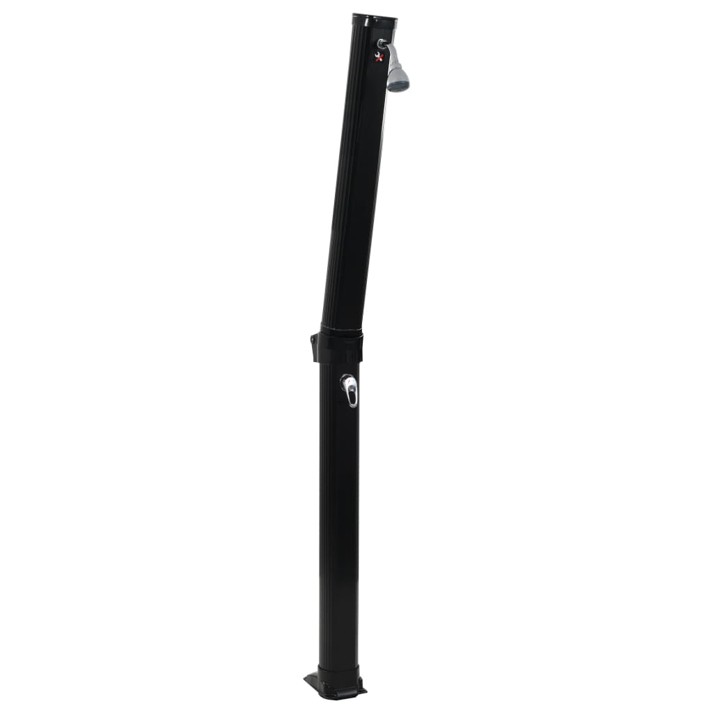 Solar Shower Black UV-resistant PVC Large Foldable
