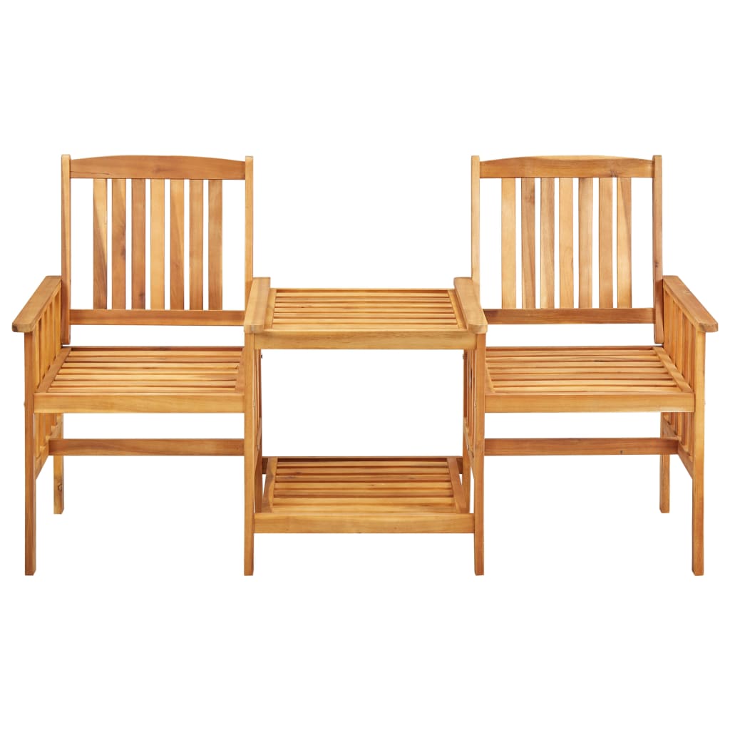 Bistro Set Natural wood color Solid Acacia wood Standard Durable