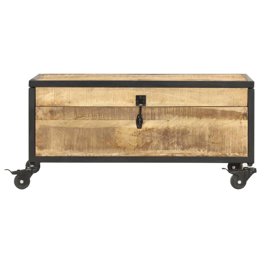 Coffee Table Green Solid mango wood, rubber wood, iron Medium