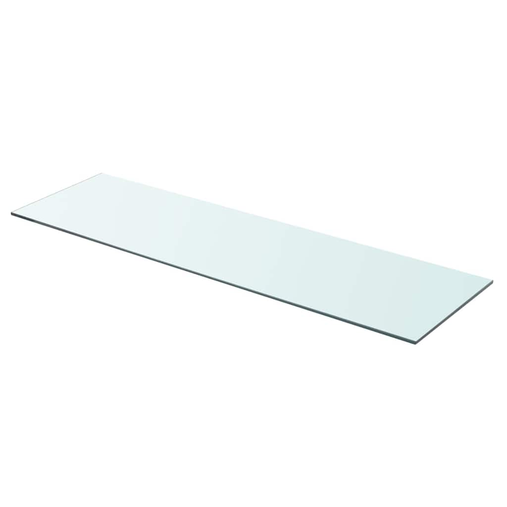 Glass Panel Set of 2 Clear Tempered glass 35.4 x 9.8 in Durable