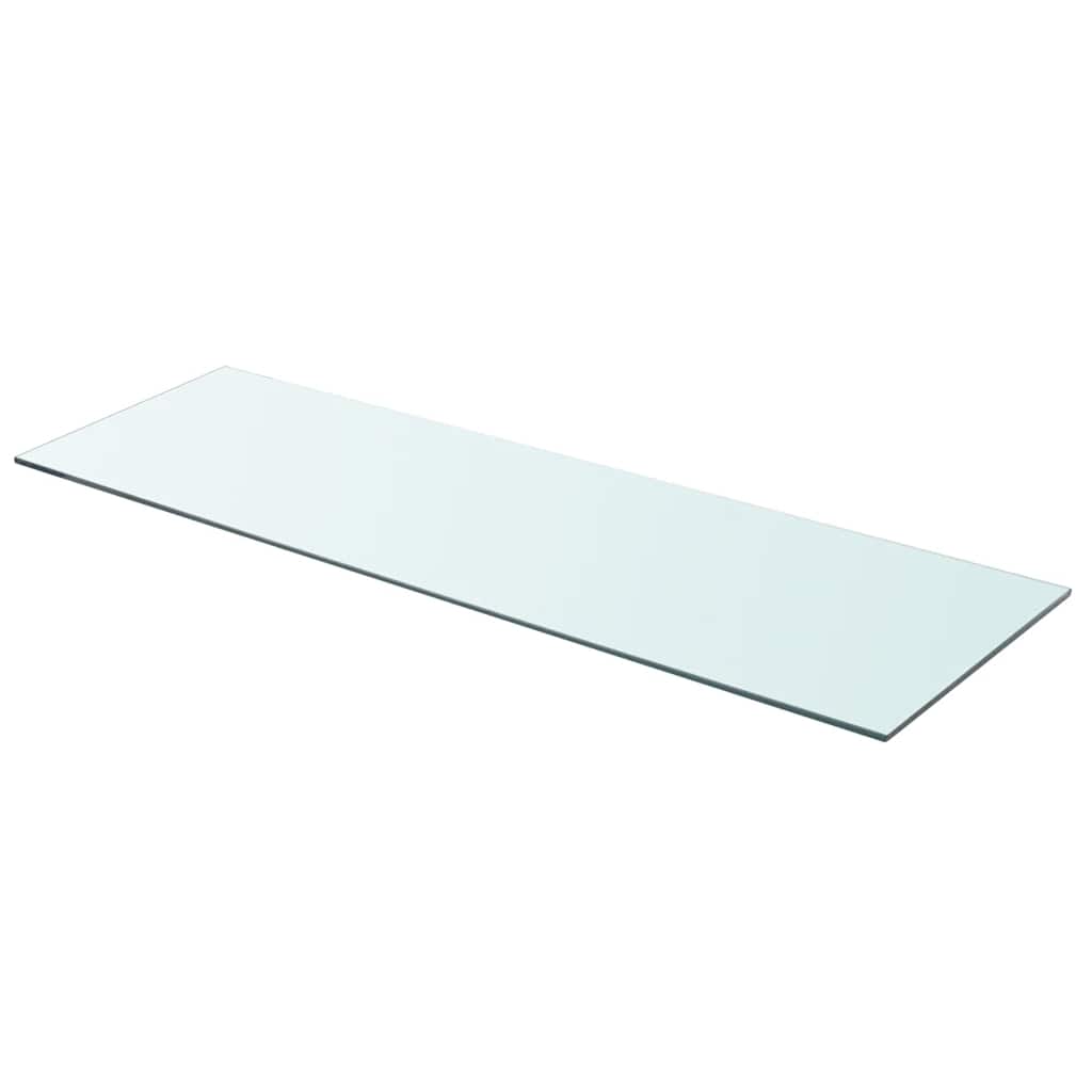 Glass Panel Set of 2 Clear Tempered Glass 35.4 x 11.8 in