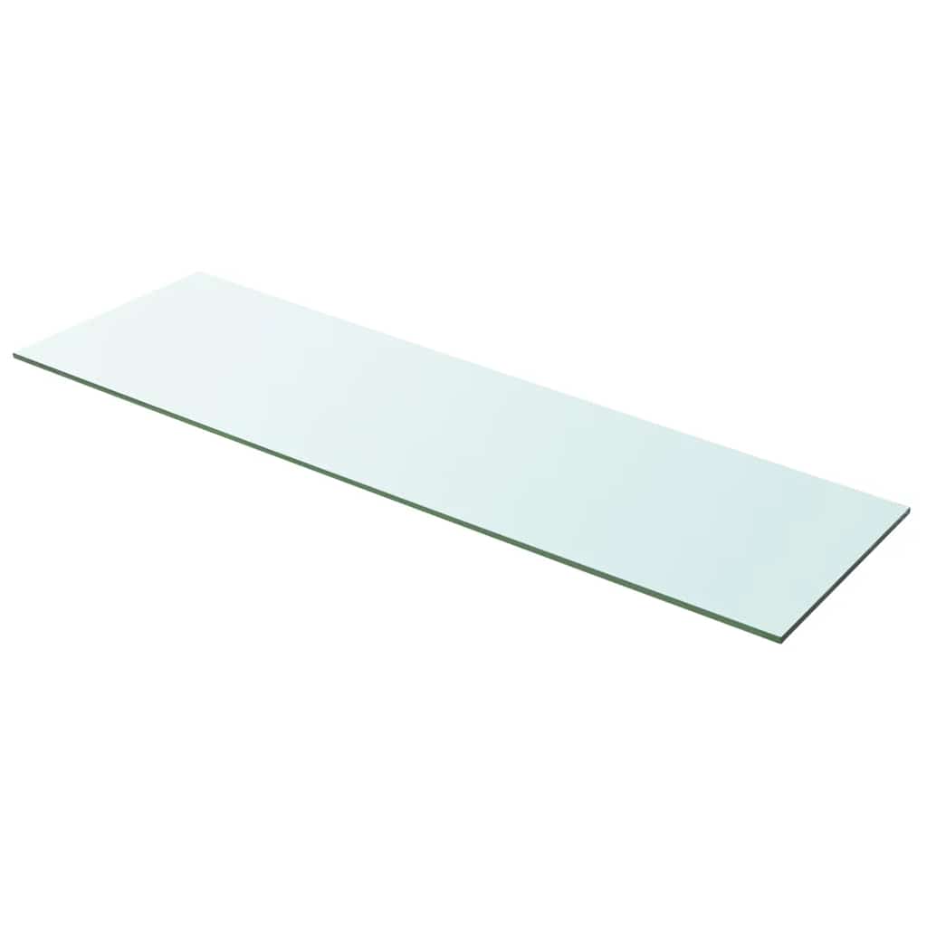 Glass Panel Set of 2 Clear Tempered glass 39.4 x 11.8 in