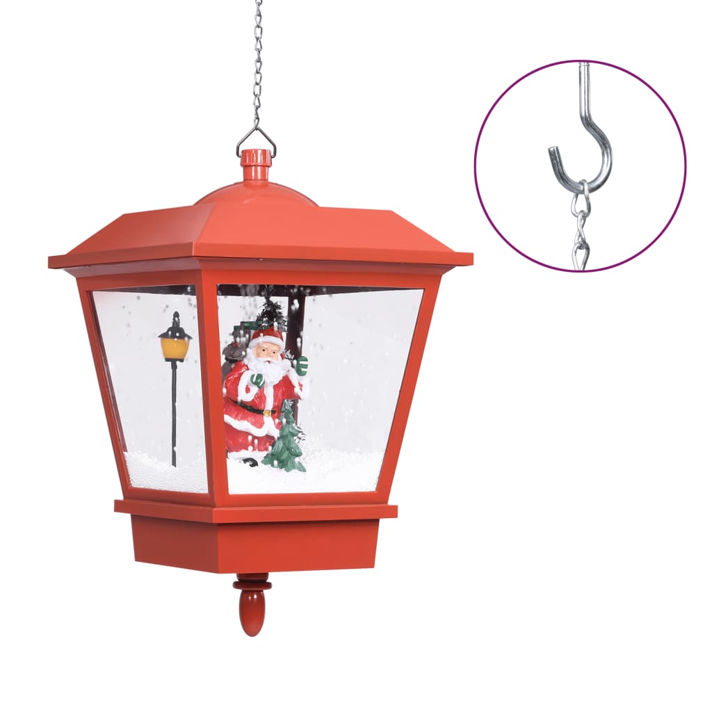 Christmas Hanging Lamp Red PVC, metal Medium