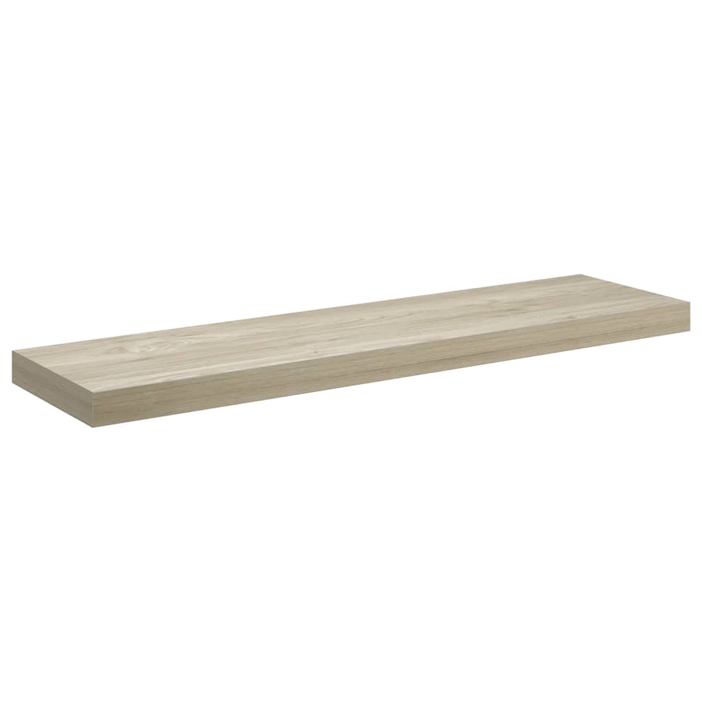 Wall Shelf Oak Honeycomb MDF, Metal Standard Wall Mounting