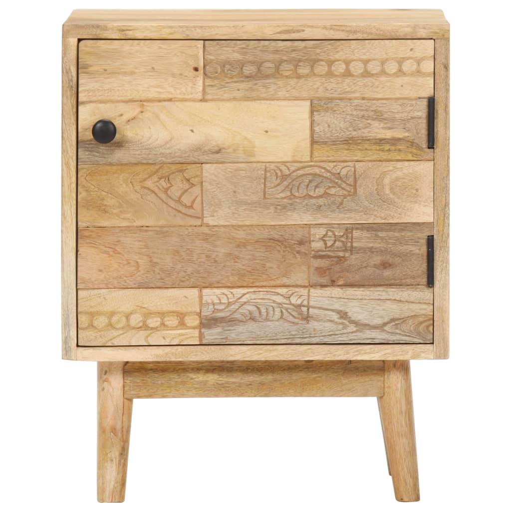Bedside Cabinet Natural wood Solid mango wood Medium Storage
