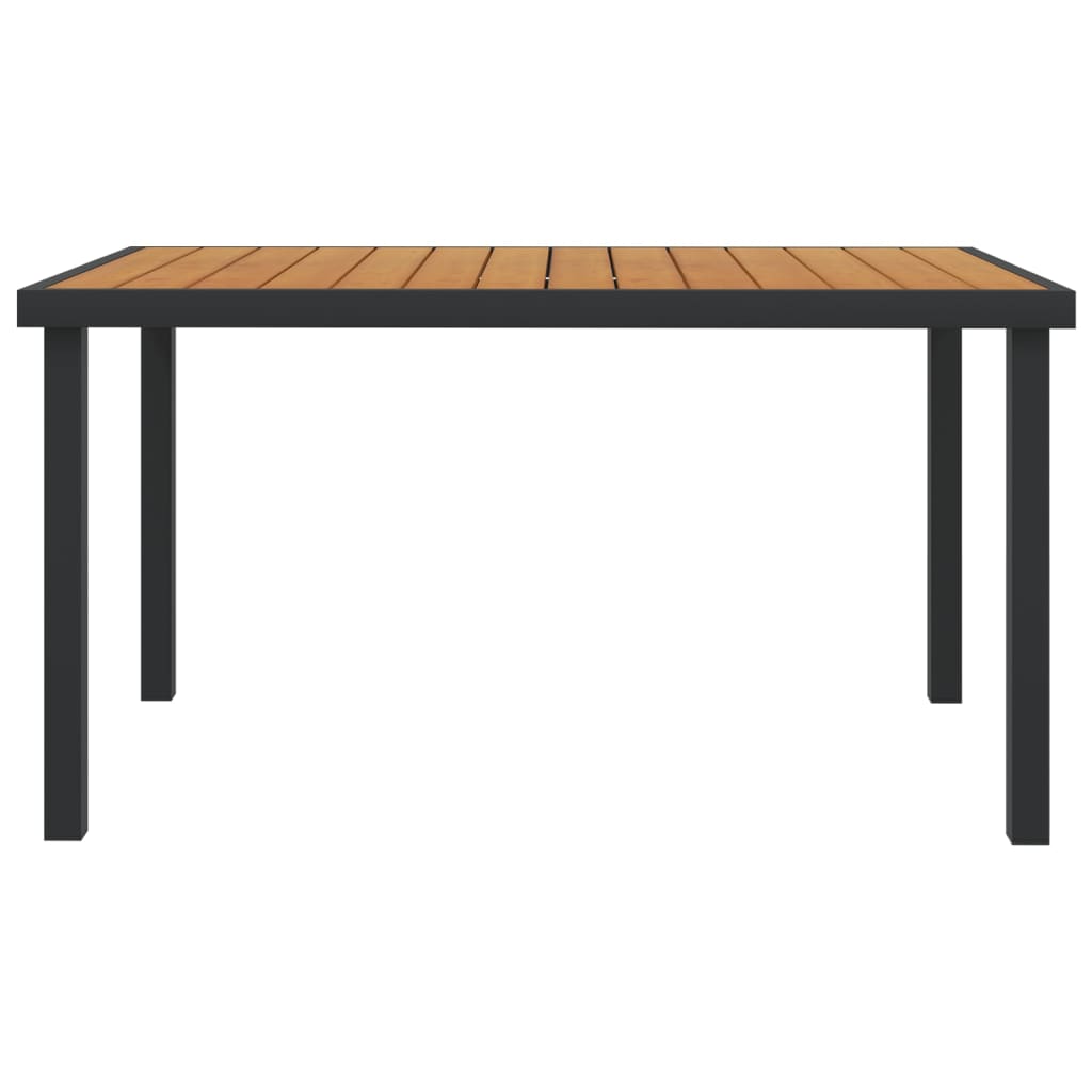 Garden Table Brown Aluminum with coating