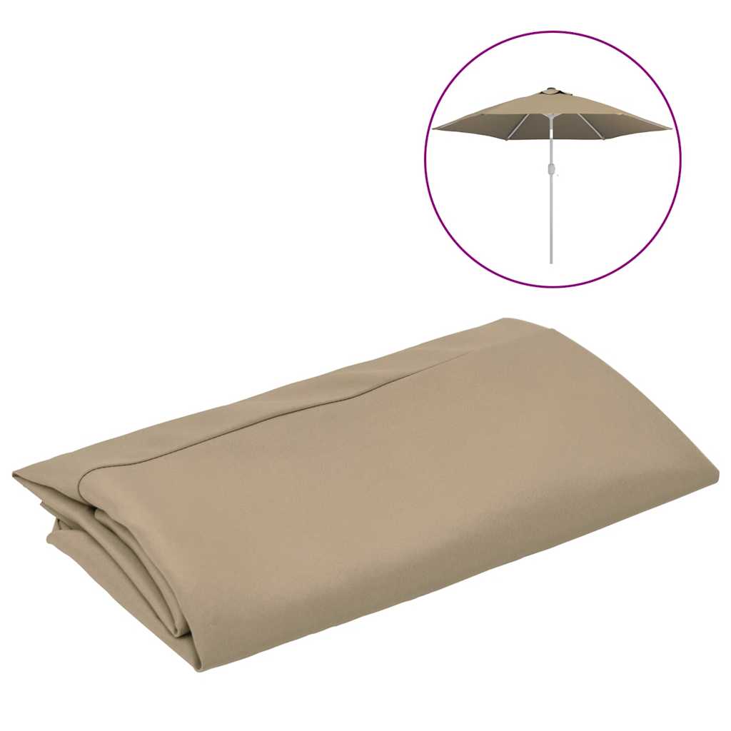 Replacement Fabric Taupe 100% polyester 118.1 in diameter