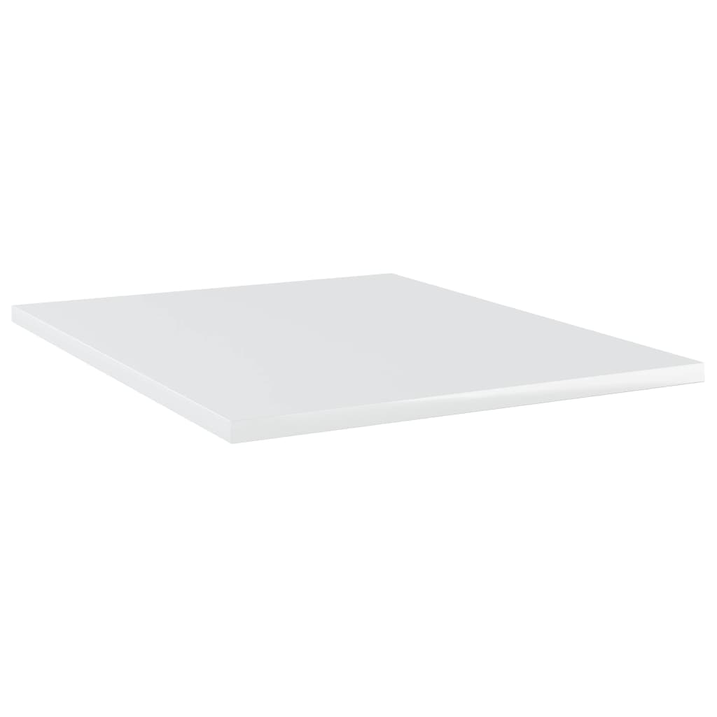Shelf Set of 4 High gloss white Engineered Wood