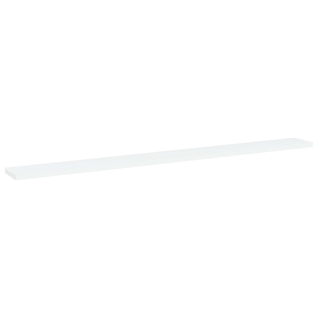 Shelf Set of 4 White Engineered wood 39.4 x 3.9 x 0.6 in