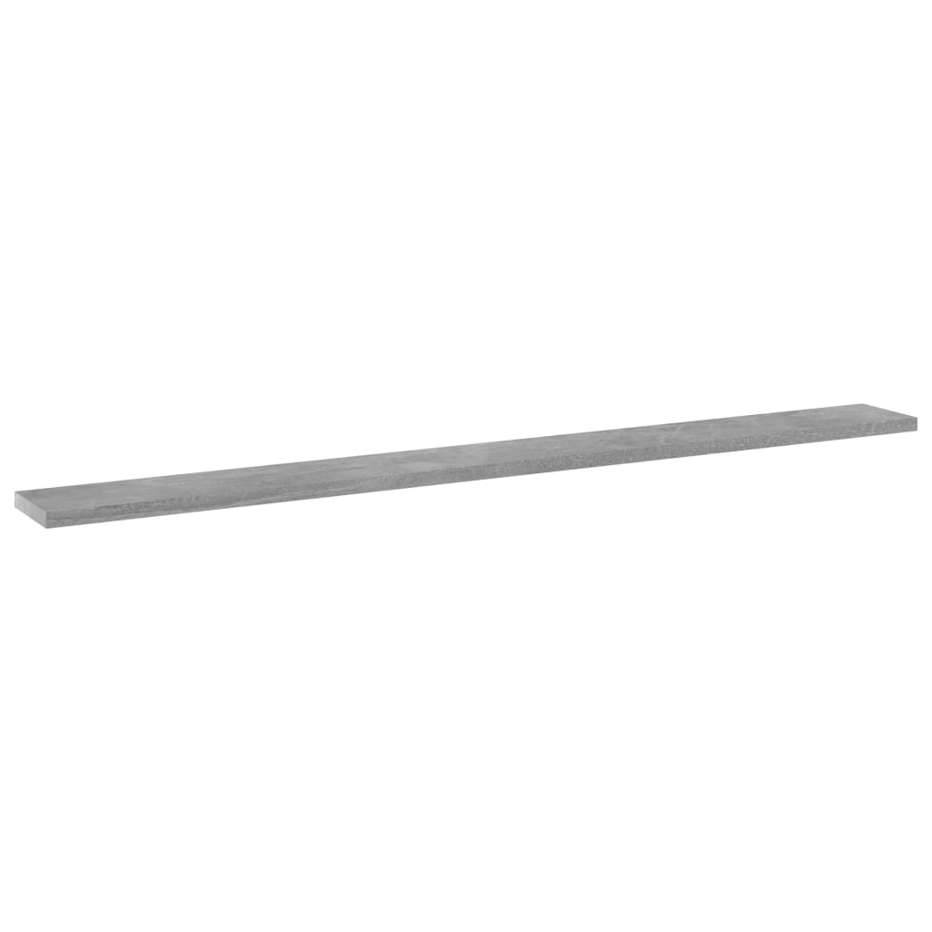 Shelf Set of 4 Concrete grey Engineered wood Large Simple