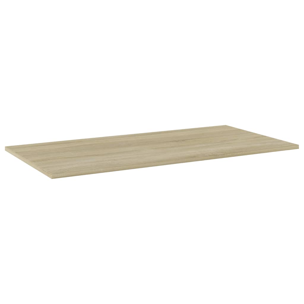 Shelf Set of 4 Sonoma oak Engineered wood Shelf Rectangular