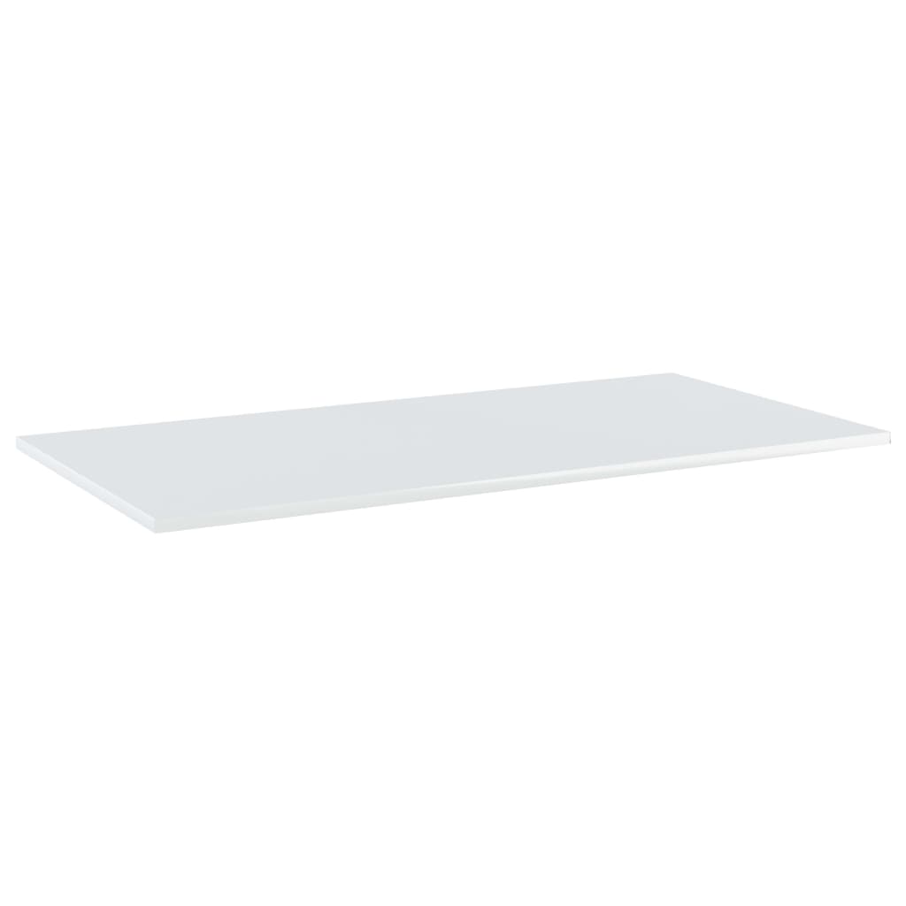 Shelf Set of 4 High gloss white Engineered wood 39.4x19.7x0.6 in