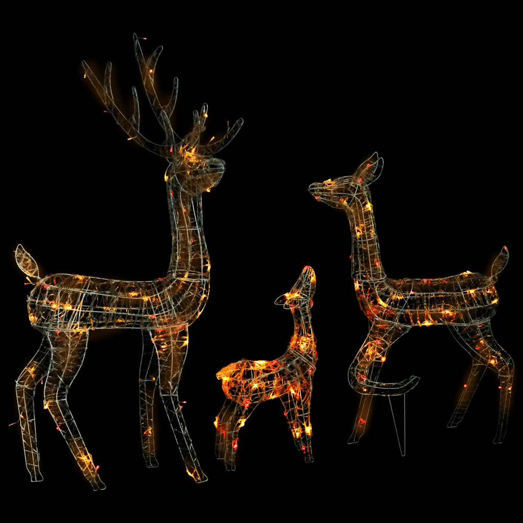 Reindeer Family Colorful Acrylic