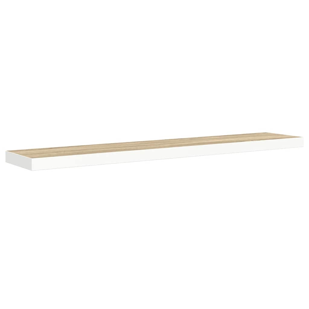 Wall Shelf Oak and white Honeycomb MDF, metal Medium