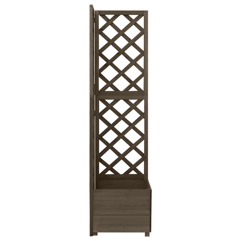 Planter Grey Solid Fir Wood 59.1 in tall Planters Planter