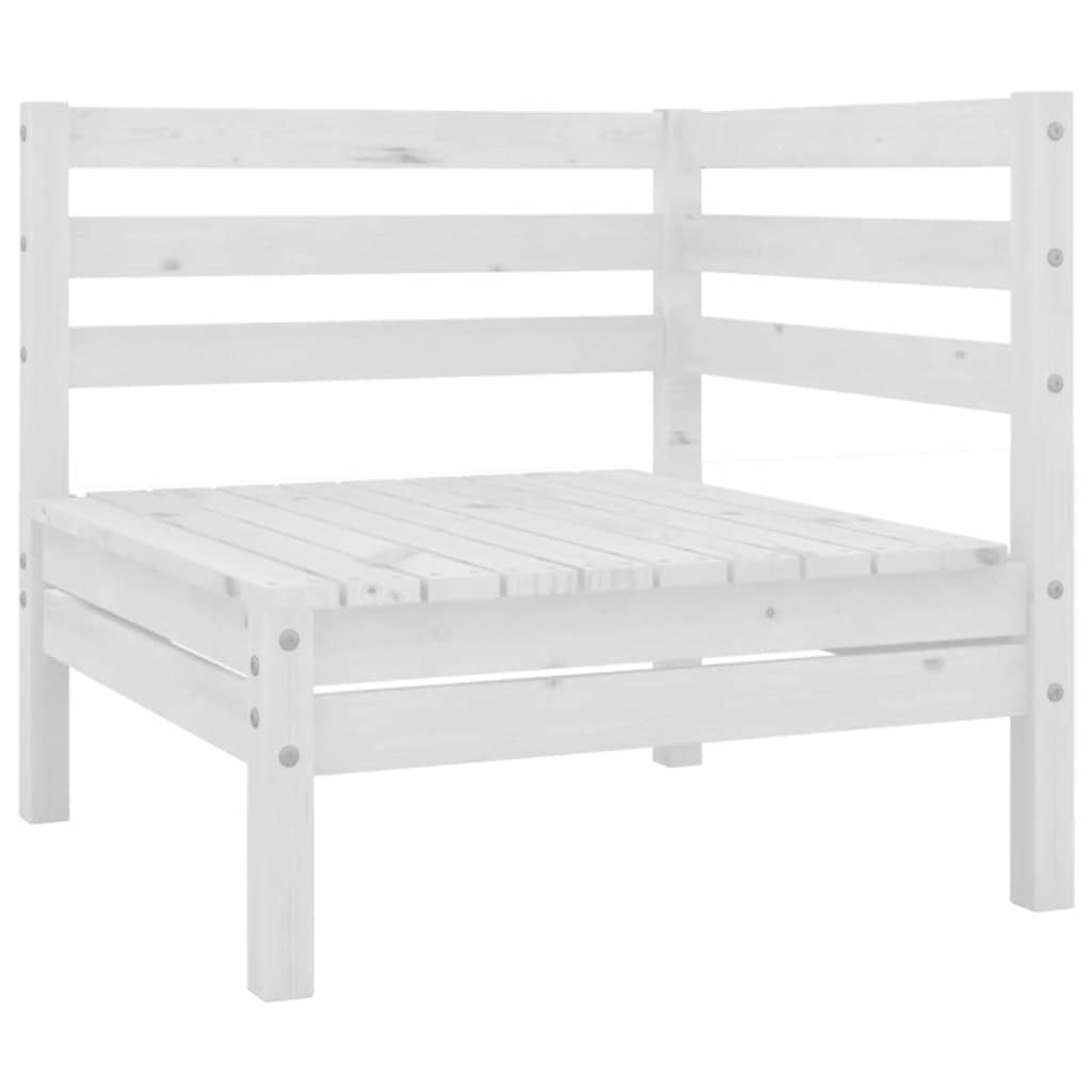 Corner Sofa White Solid pine wood Standard Modular Corner Sofa