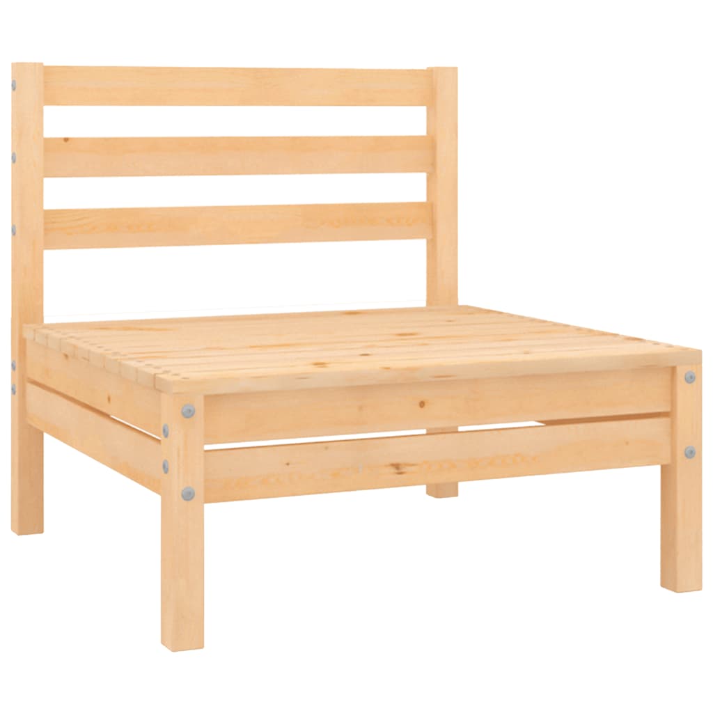 Middle Sofa Natural Wood Solid pinewood Medium Modular