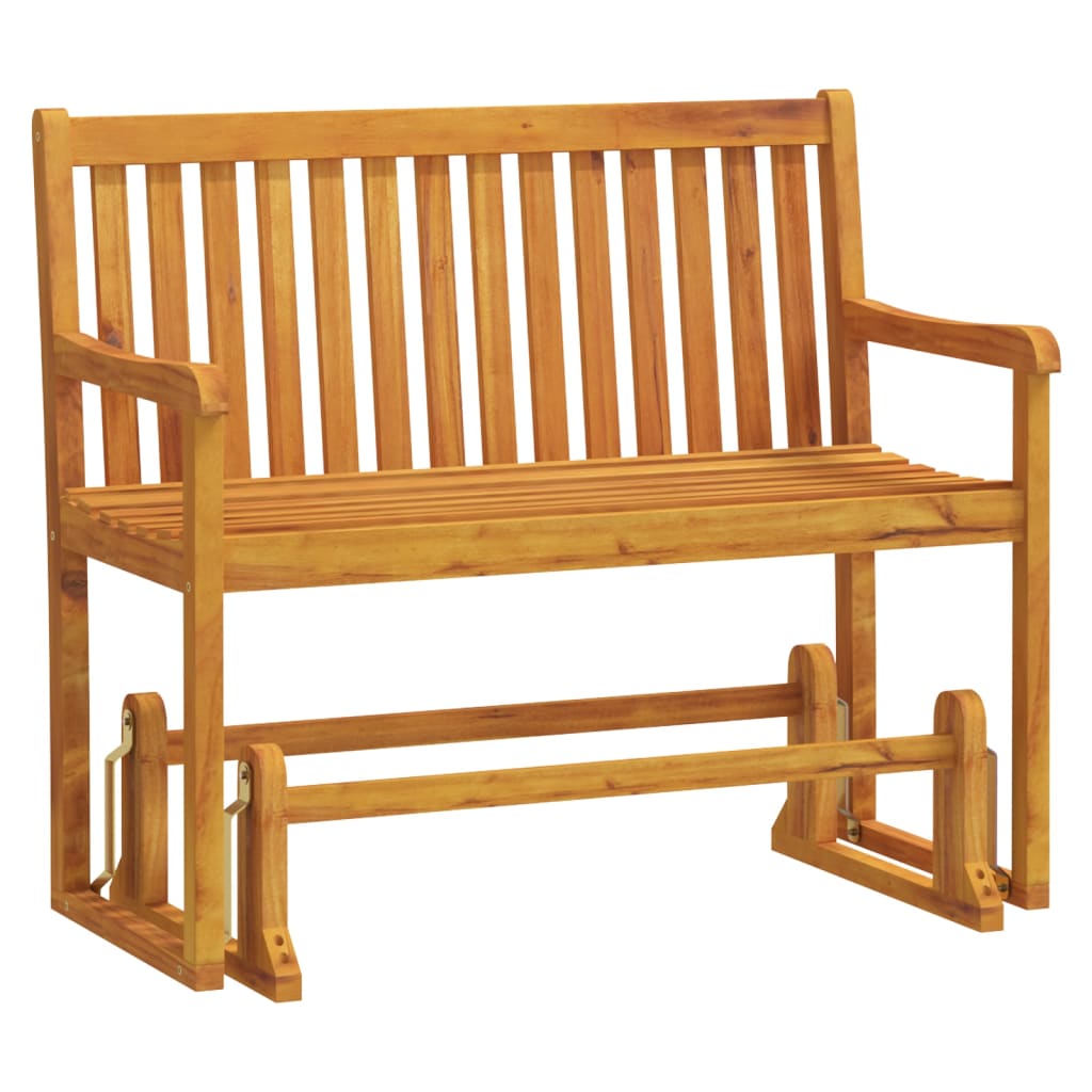 Swing Bench Brown Solid acacia wood 43.3 in Swing Bench