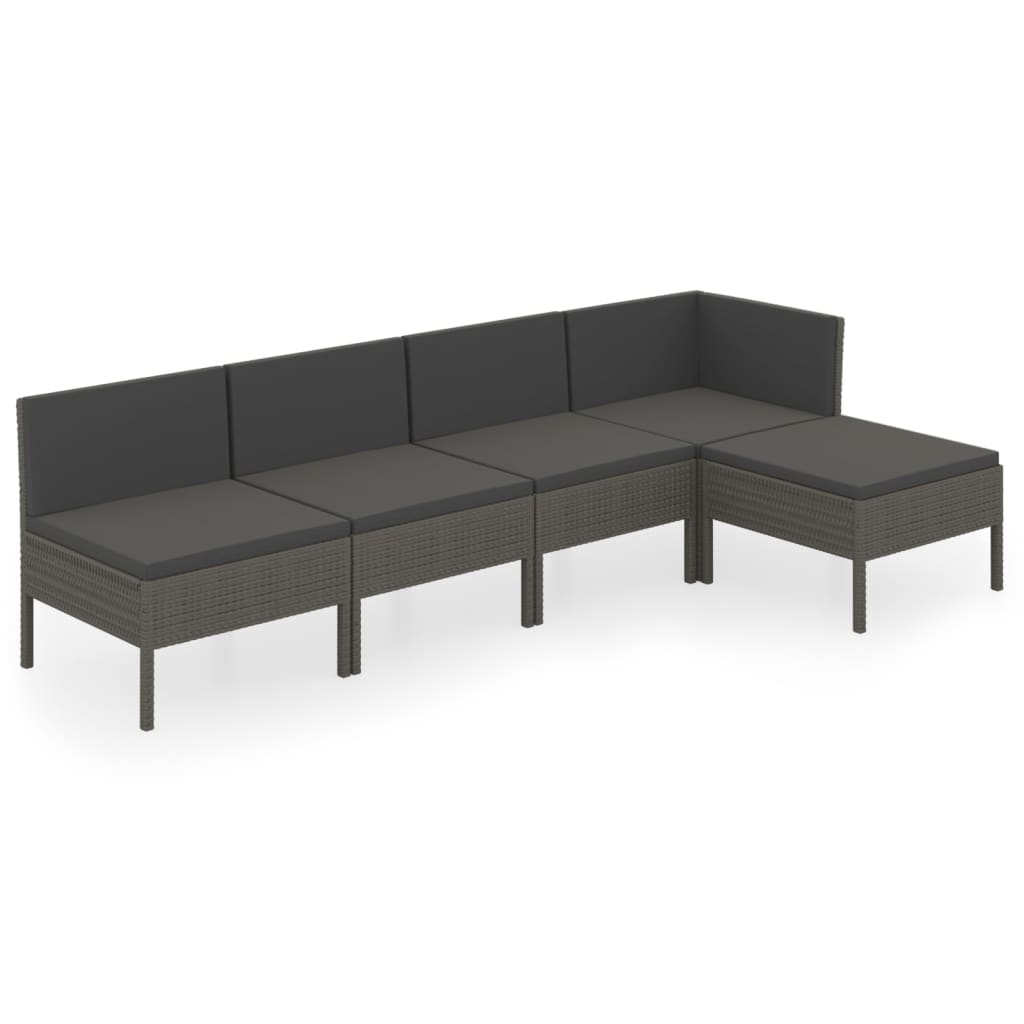 Garden Lounge Set Grey