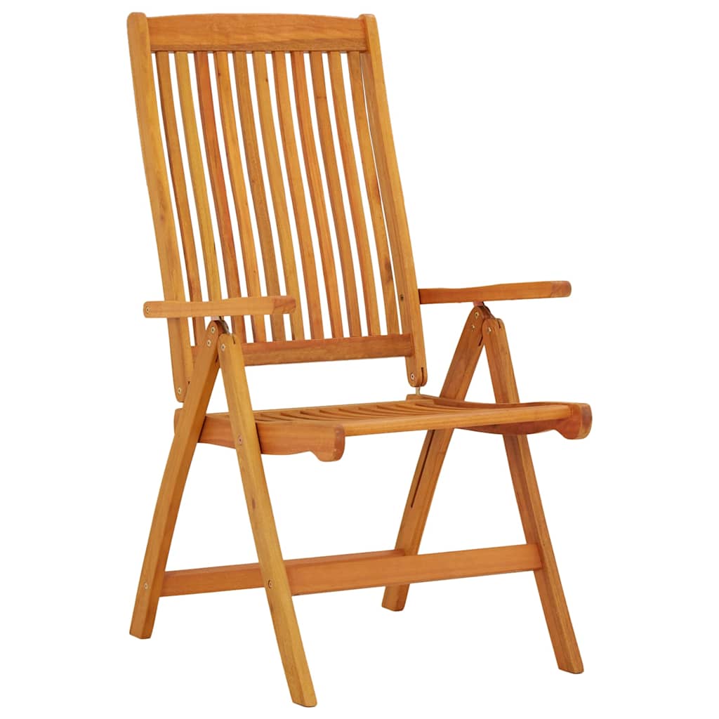Garden Chair Set of 2 Natural Eucalyptus
