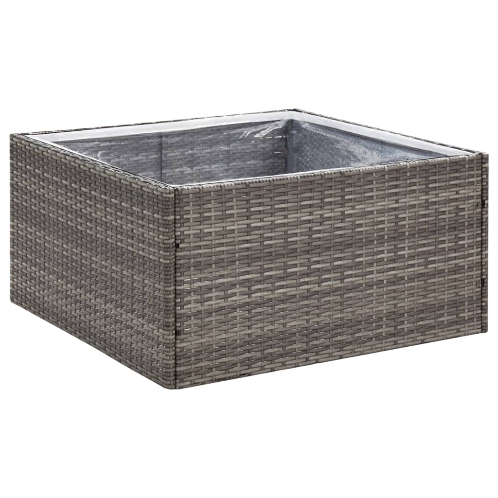 Garden Planter Grey and Transparent
