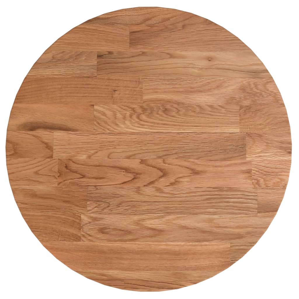 Table Top Light brown Solid oak wood Ø11.8 in Durable Table Top