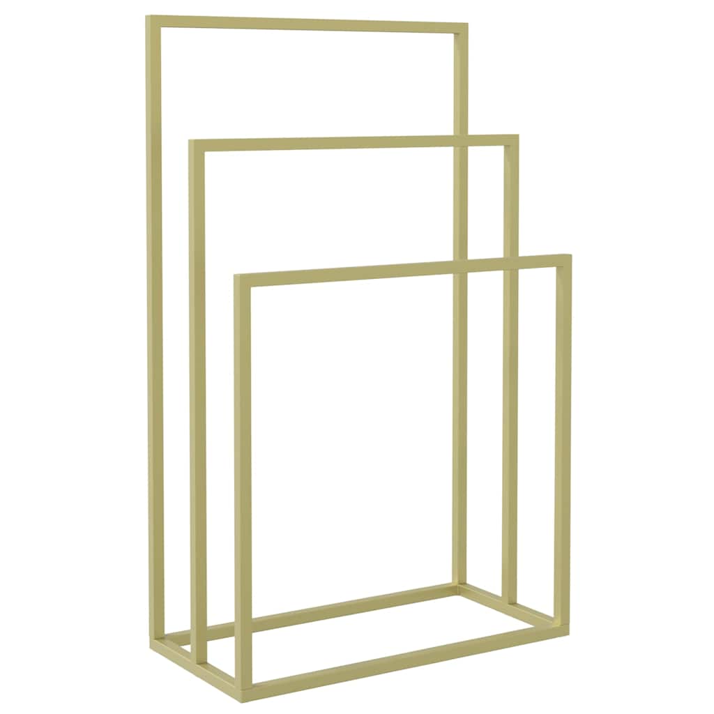 Towel Rack Gold Iron 18.9 x 9.4 x 31.1 in Towel Rack