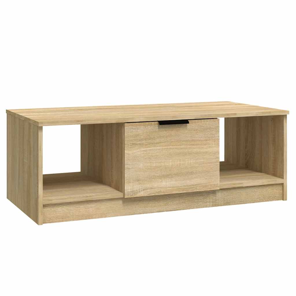 Coffee Table Sonoma oak Engineered wood 40.2x19.7x14.2 in