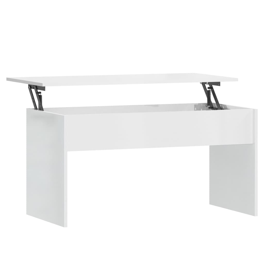 Coffee Table High gloss white Engineered wood Medium