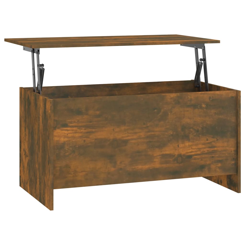 Coffee Table Smoked Oak Engineered Wood Medium