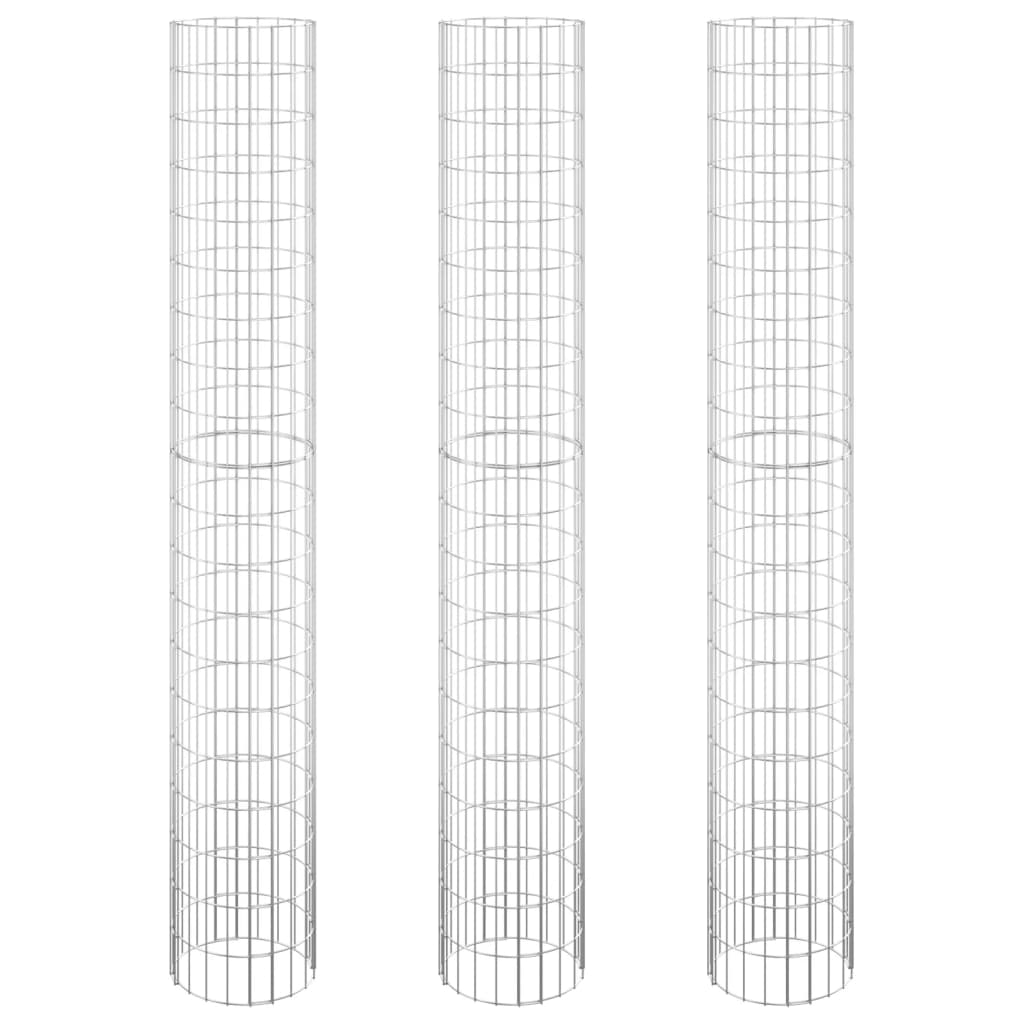 Gabion Raised Bed Silver Galvanized steel Large Durable