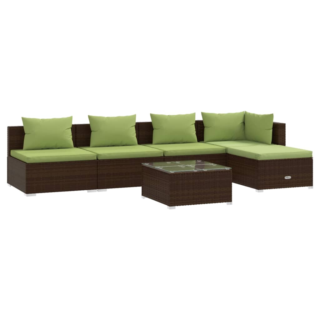 Garden Lounge Set Brown