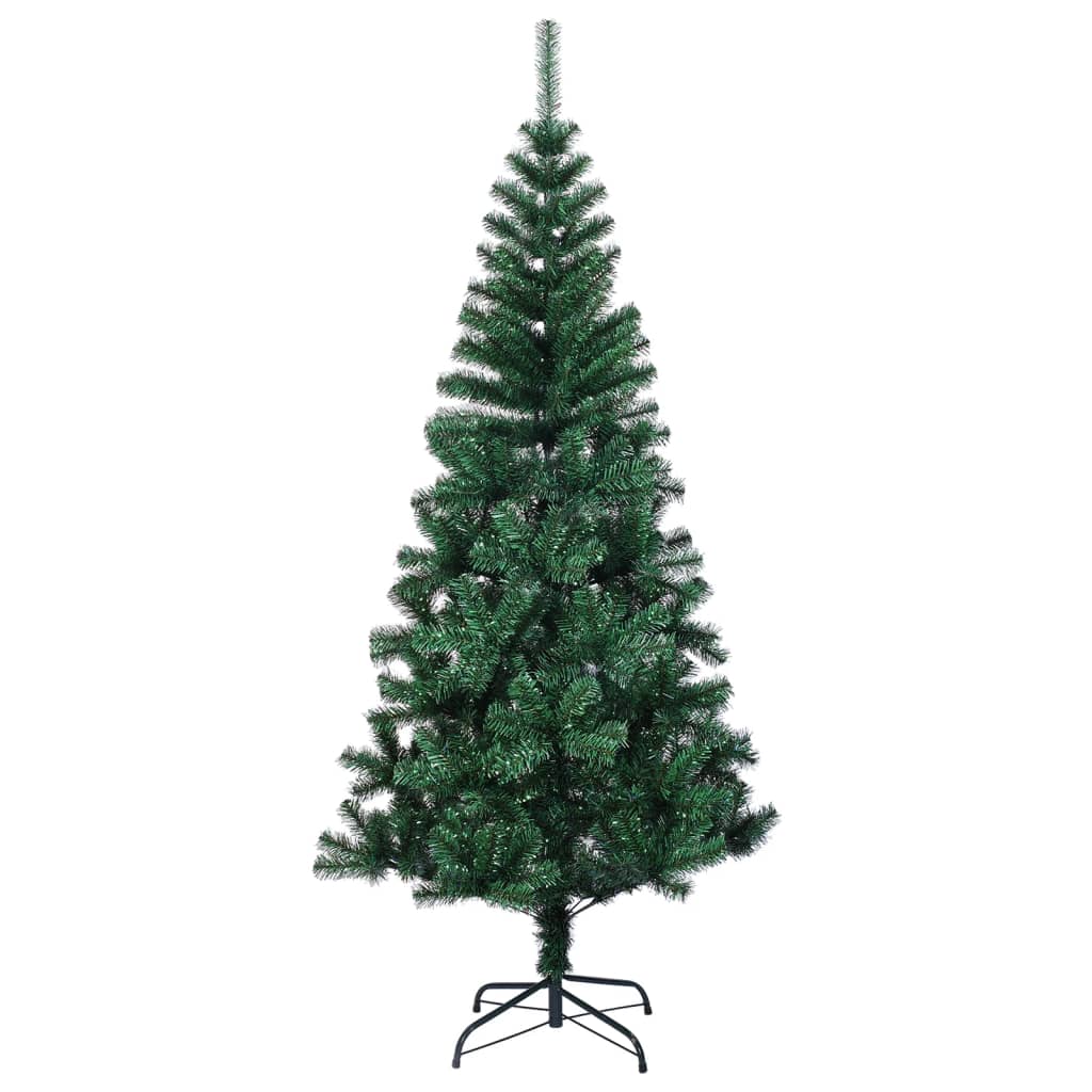 Christmas Tree Green with Iridescent Tips PVC, Steel Large