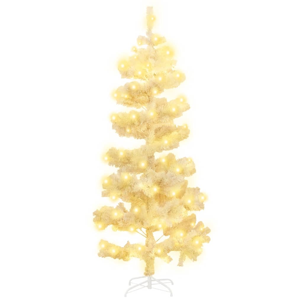 Swirl Christmas Tree White PVC 4.9 feet Christmas Tree Spiral