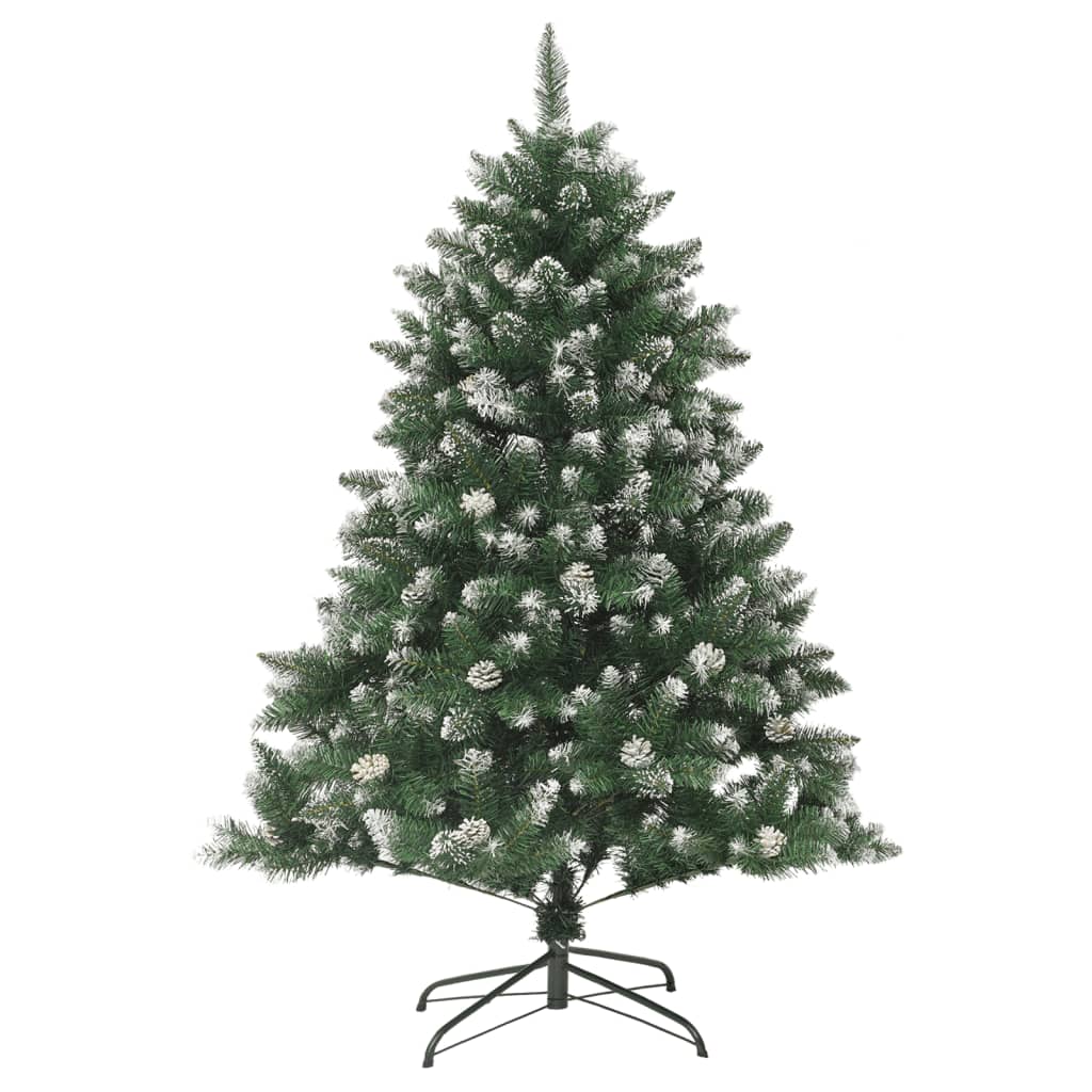 Christmas Tree Green and white PVC, steel 4 ft Decorative Inlays