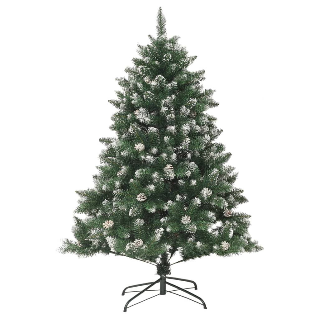 Christmas Tree Green and white PVC, steel Medium Foldable