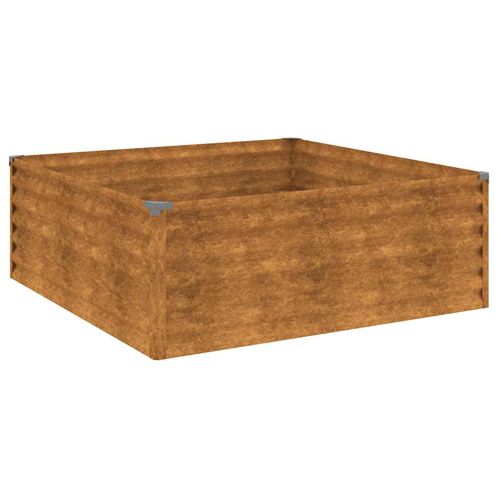 Garden Raised Bed Normal metal color that develops rust over time