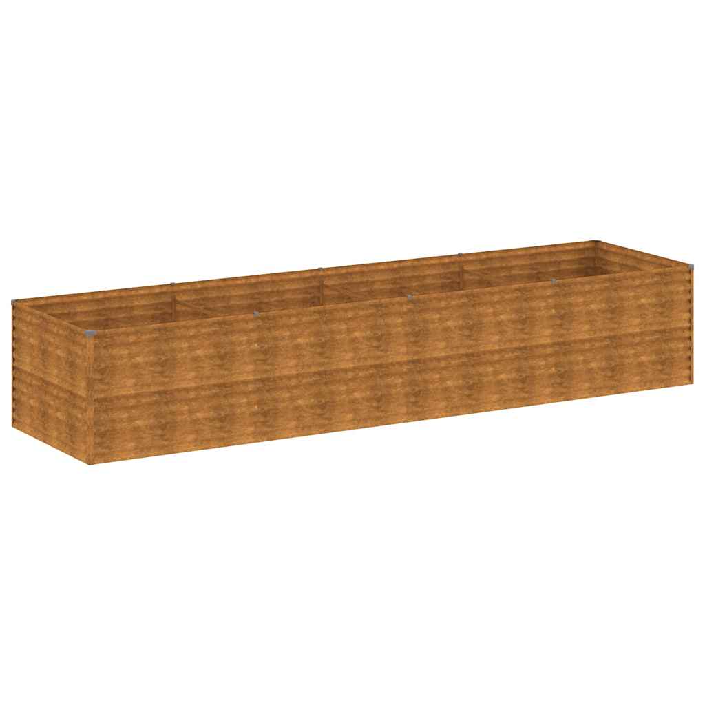 Garden Raised Bed 152"x39.4"x27.2" Corten Steel