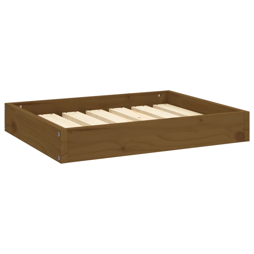 Dog Bed Honey brown Solid pine wood Small Durable Dog Bed