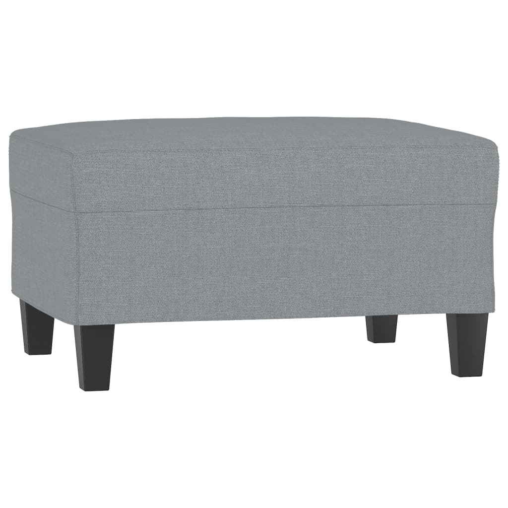 Footstool Light grey 100% polyester, plywood, foam