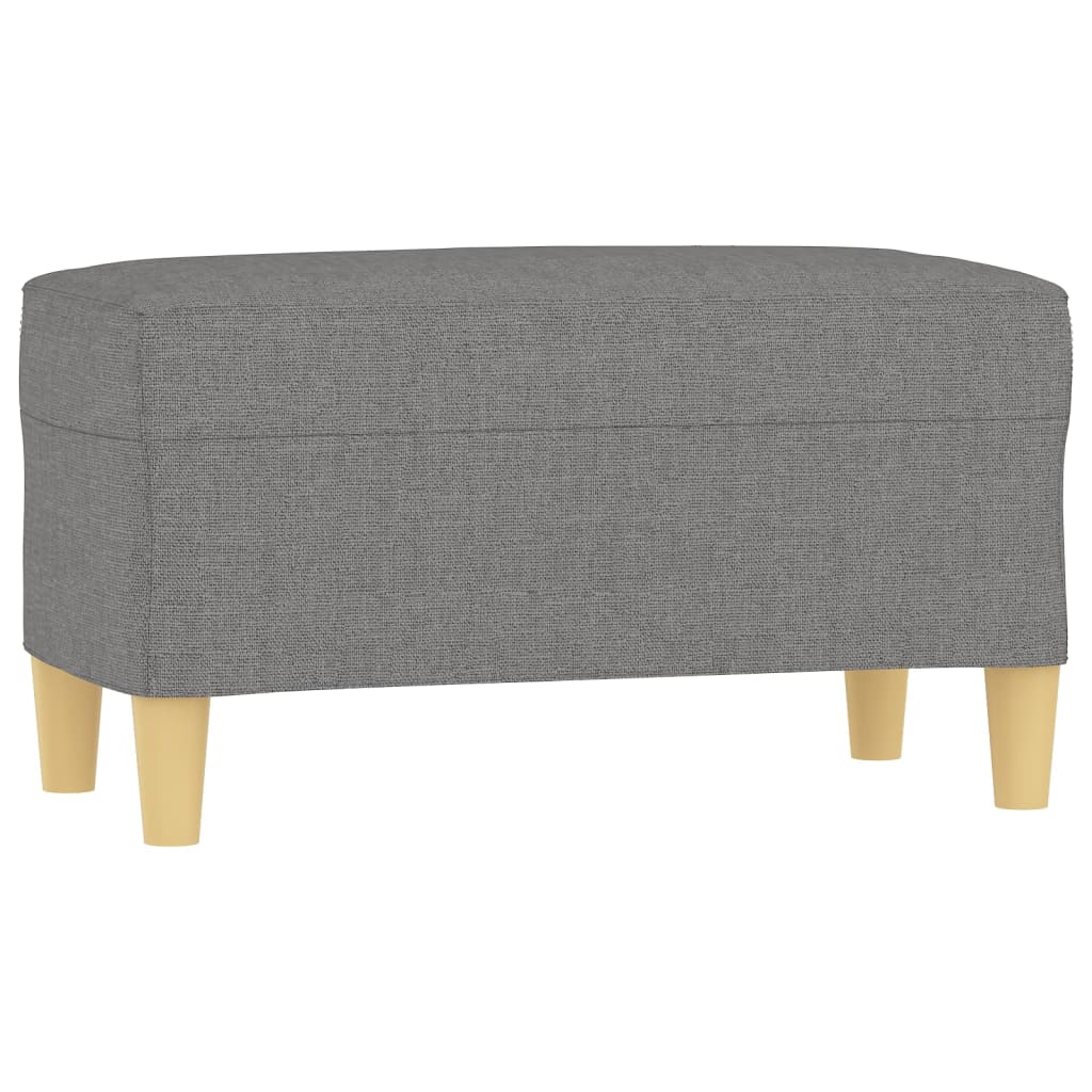 Bench Dark Grey Polyester, Plywood, Foam 27.6 x 13.8 x 16.1 in