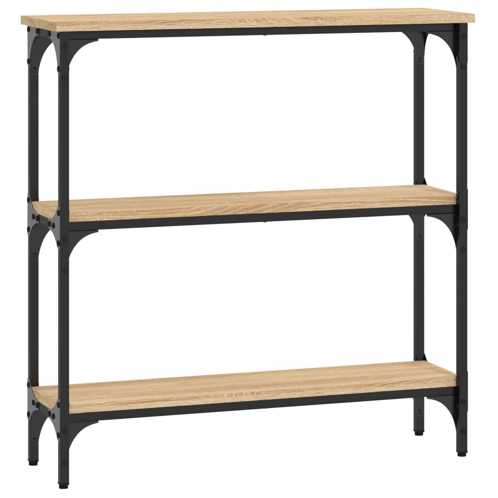 Console Table Sonoma oak Engineered wood and metal