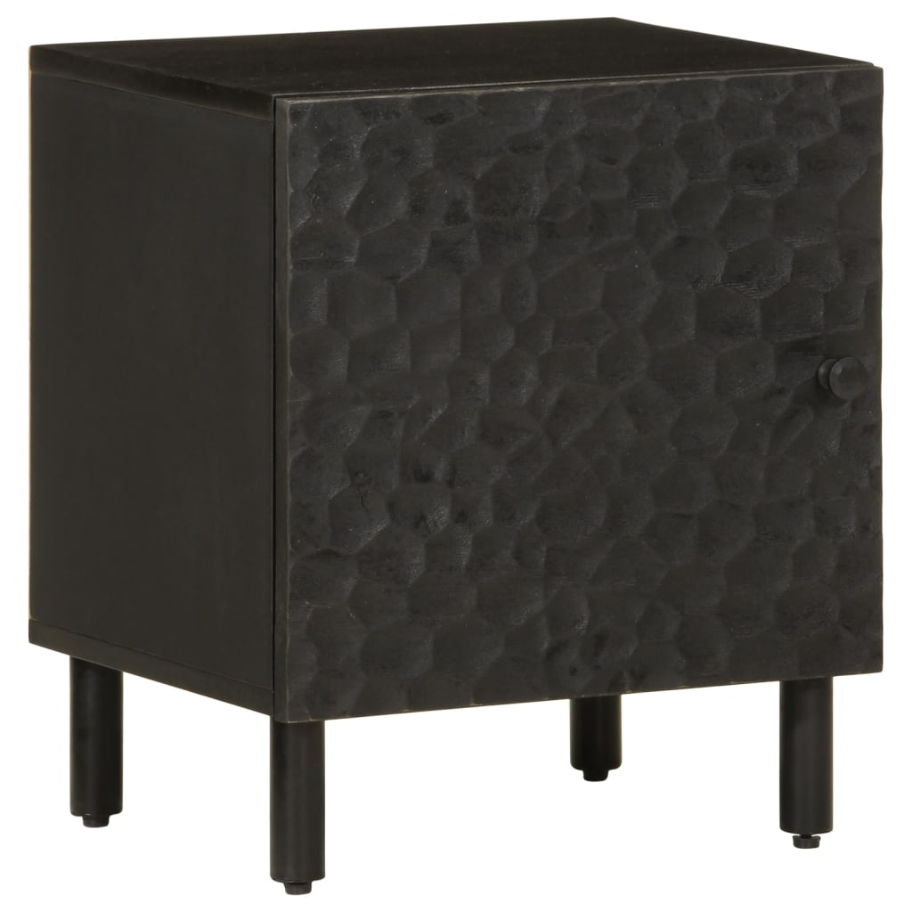 Bedside Cabinet Set of 2 Black