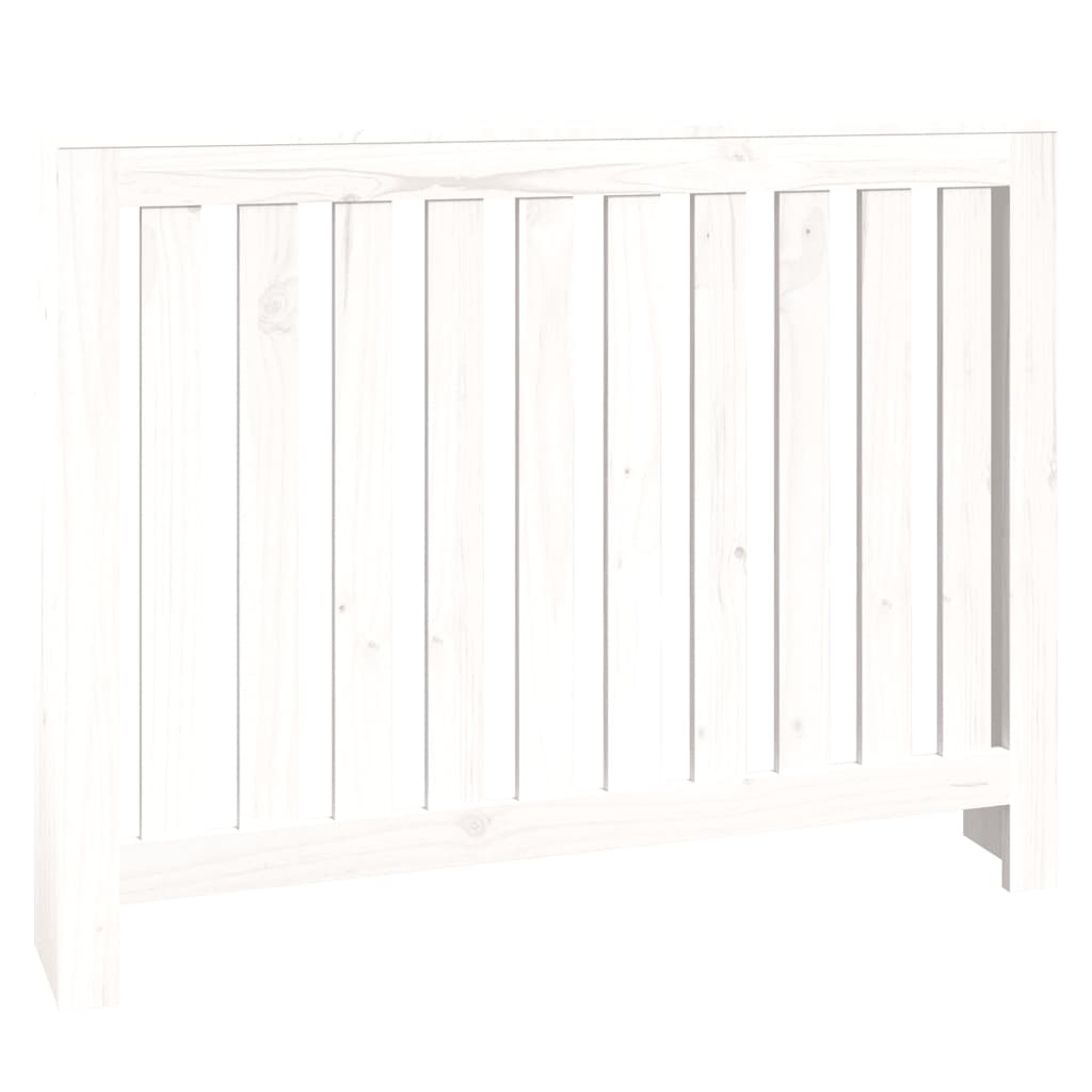 Radiator Cover White 42.7x7.5x33.1" Solid Wood Pine