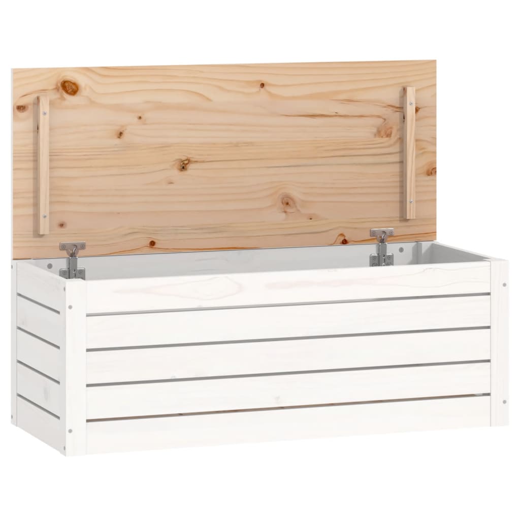 Storage Box White Solid pine wood Large Storage Box Rectangular