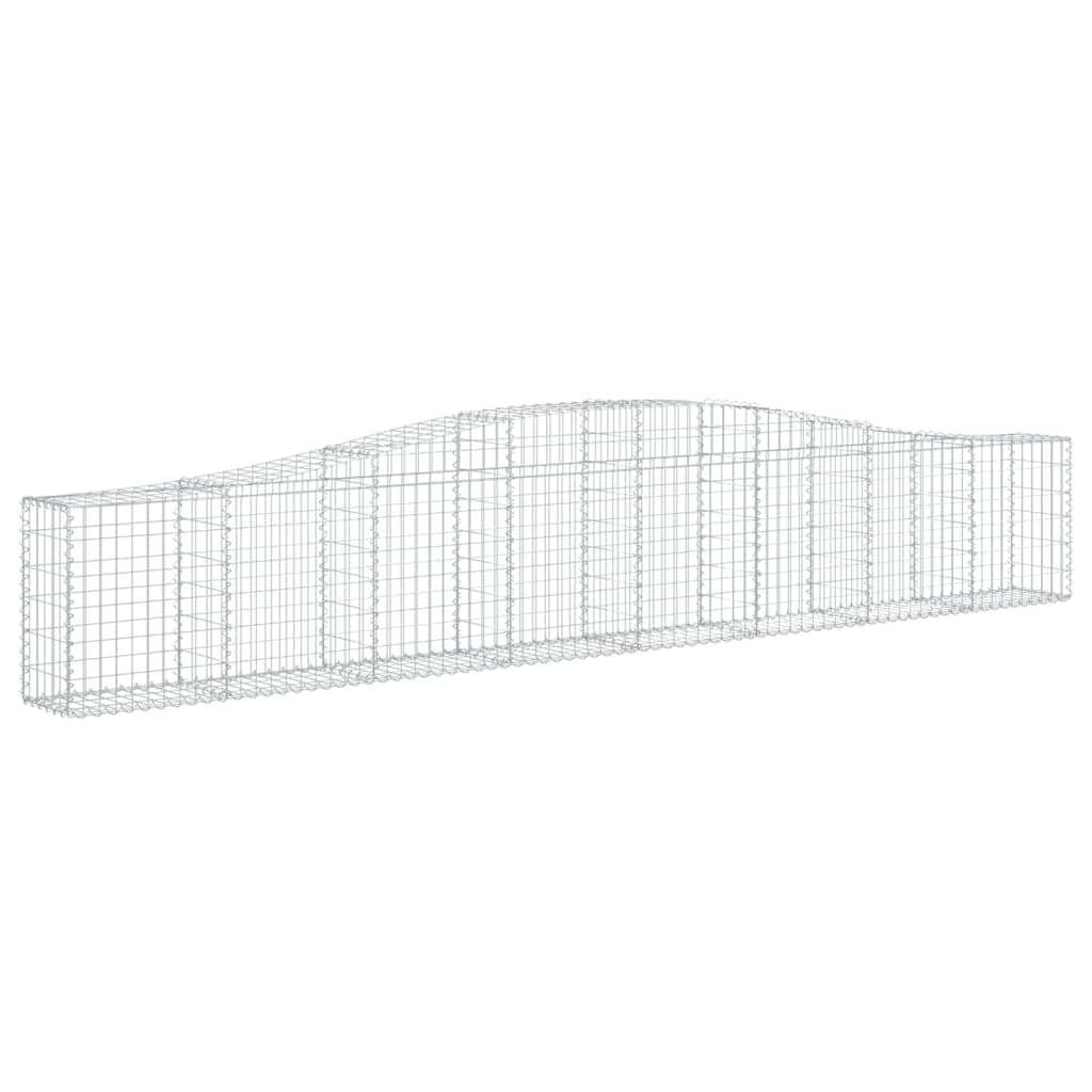 Gabion Basket Silver Galvanized Iron Large Decorative Inlays