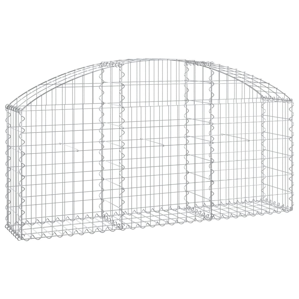 Gabion Basket Silver Galvanized Iron Medium Durable