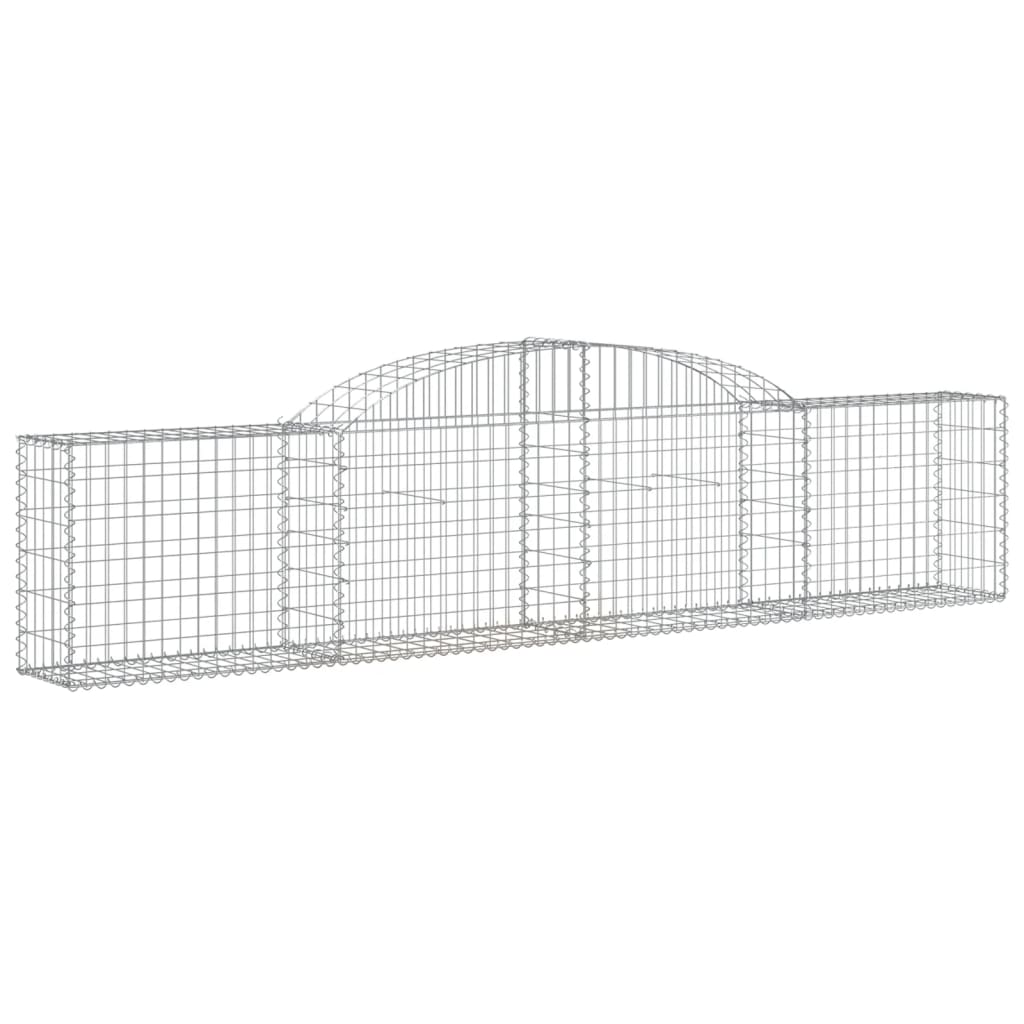 Gabion Basket Silver Galvanized Iron Large Decorative Inlays